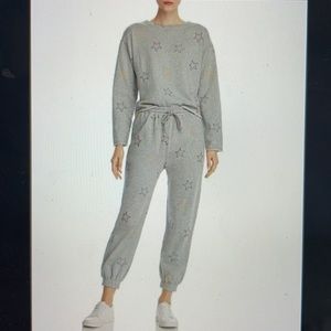 Star Embroidered Sweatshirt and Joggers